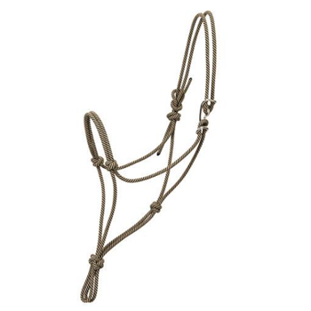 Weaver Silvertip No. 95 Rope Halter w. Clip | Black/Tan | Average
